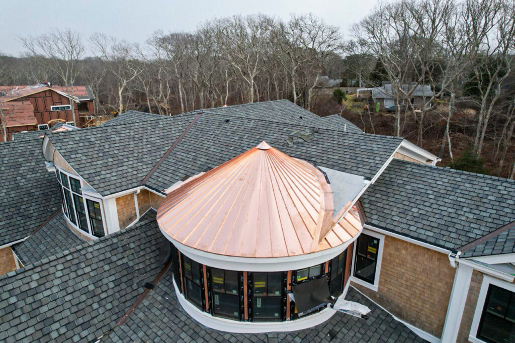 conical copper roof - id roof corp